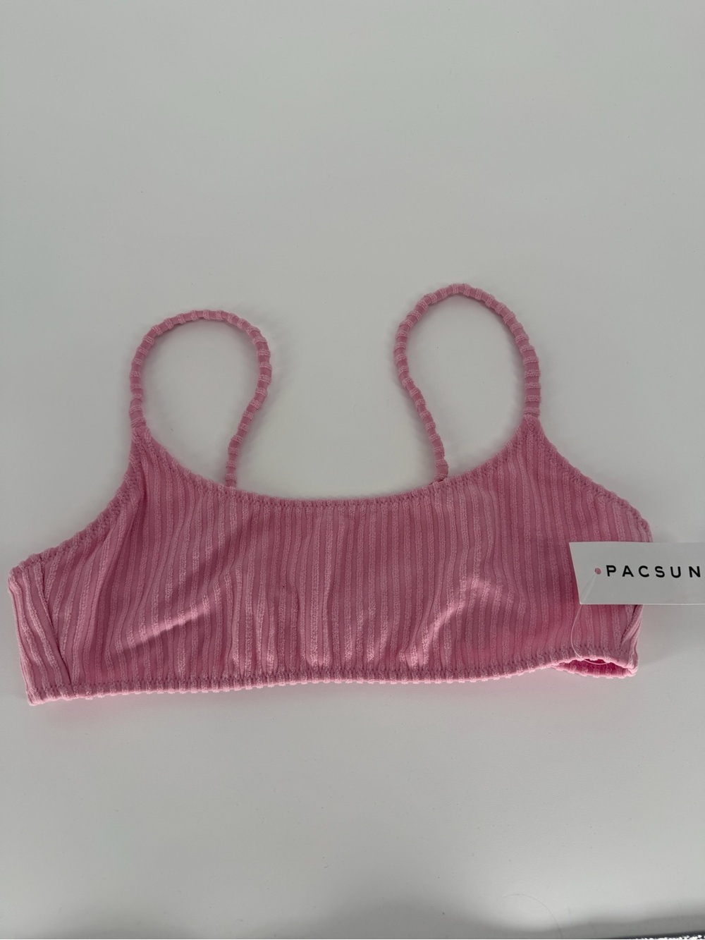 PACSUN Pink Ribbed Bralette Top